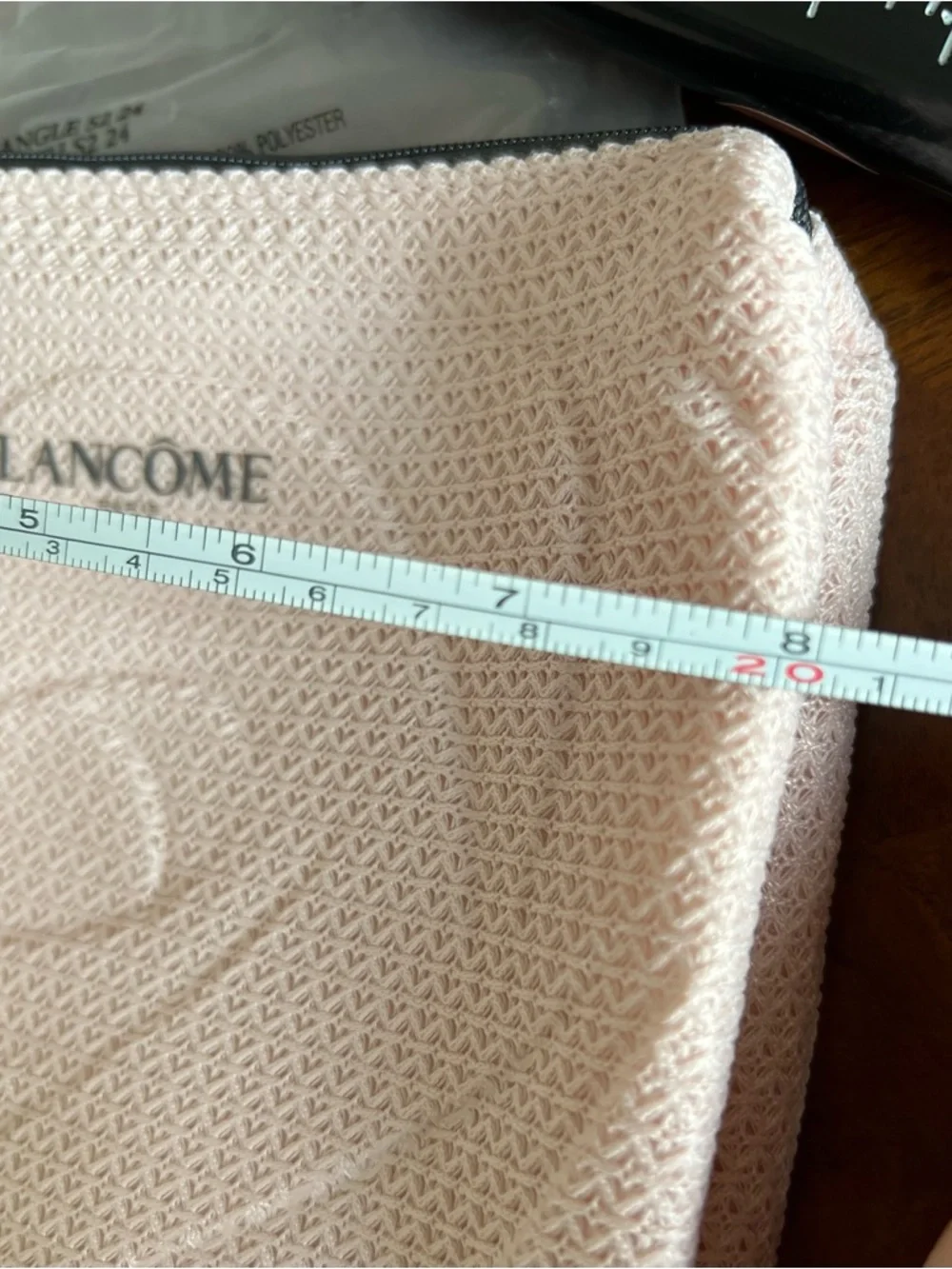 5 for 25⚡️Lancome La Trousse Rose Rectangle Light Pink Travel Pouch